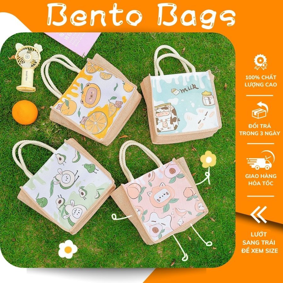 Túi cói giá rẻ mini vintage xách cầm tay, túi vải cói nhỏ khoá kéo tote đẹp cho nữ cute đựng đồ cá nhân thời trang TCC02